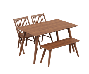 Mid-Century Wooden Dining Set
