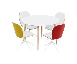 Colorful Modernist Dining Ensemble
