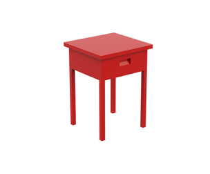 Classic Red Nightstand