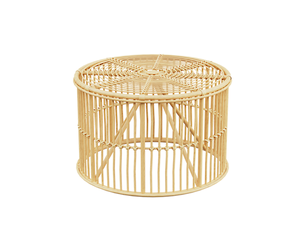 Artisan Cage With Rattan Accents