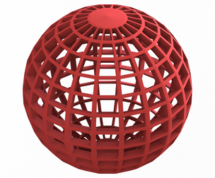 Wireframe Shape Globe Grid Sphere