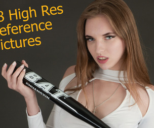 PRC015 - Model w. baseball bat & a broken bottle