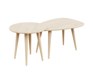 Artisan Nesting Tables With Wood Accents