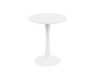 Elegant Round Table With White Finish