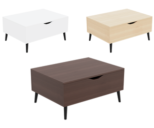 Elegant Nightstand With Natural Wood Finish