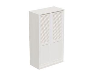 Contemporary Louvered Cabinet