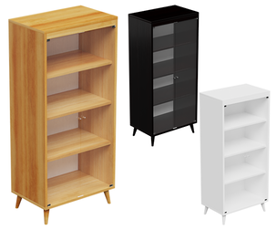 Tall Wooden Bookcase