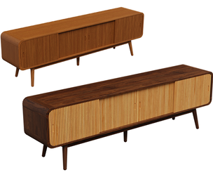 Vintage Striped Sideboard