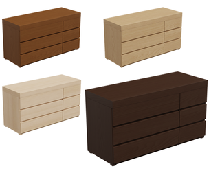 Oak Finish Dresser