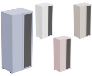 Elegant Rose Gold Narrow Cabinet