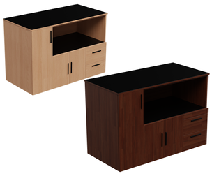 Classic Wooden Honey Oak Office Cabinet