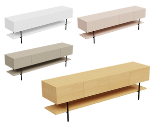 Contemporary Beech Wall-Mounted Cabinet