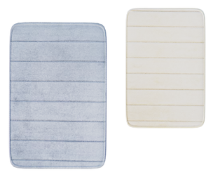 Soft Striped Bath Mat