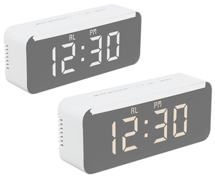 Digital White Alarm Clock