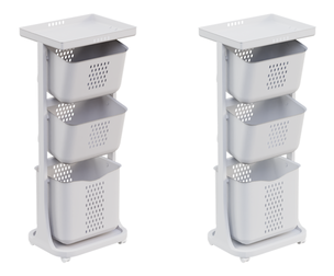 Versatile White Storage Tower