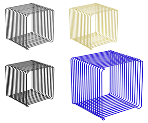 Metallic Cube Frame