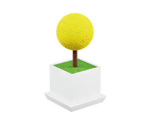 Textured Topiary Tree