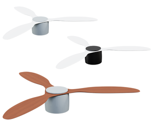 Contemporary Ceiling Fan 3D Model