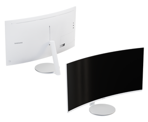 Curved Ultra Hd Monitor 3D Model