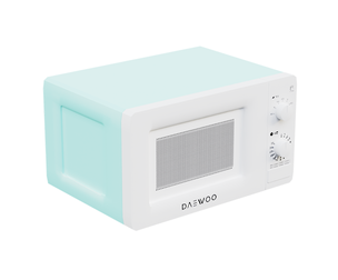 Minimalist Blue Microwave