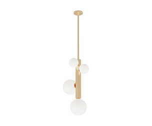 Geometric Brass Lamp