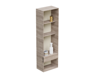 Rustic Bathroom Tower Shelf