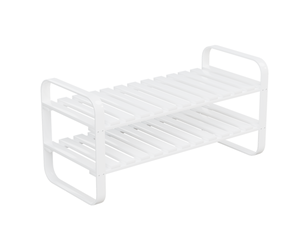 Scandinavian White Shoe Rack