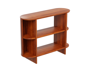 Curved Wooden Bookshelf