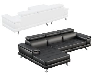 Elegant Leather Sectional
