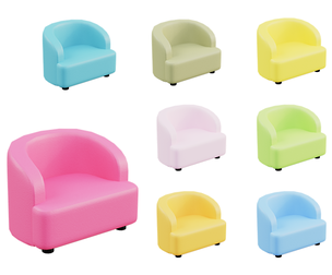 Aqua Blue Cozy Loveseat