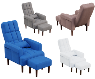 Velvet Recliner Armchair