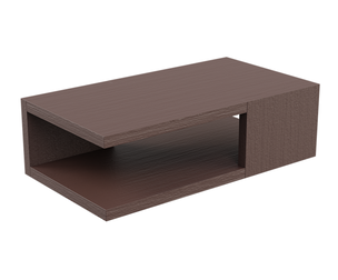 Modern Wooden Coffee Table With Shelf