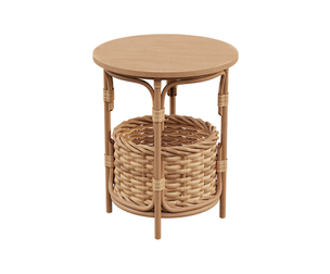 Bohemian Rattan Side Table