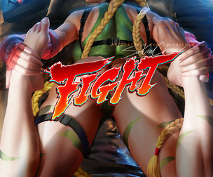 Cammy Back Pinup JPG/PSD