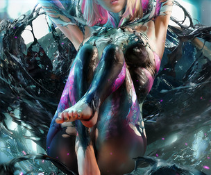 Venom Gwen JPG/PSD