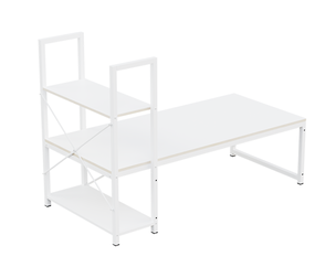 Contemporary White Shelving Desk
