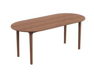 Mid-Century Oval Dining Table
