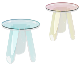 Modern Transparent Side Tables