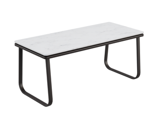 Chic Marble And Iron Coffee Table
