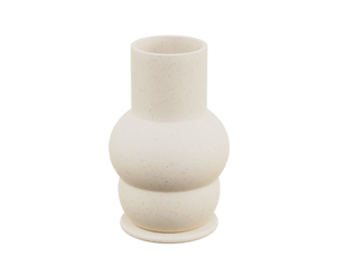 Elegant Speckled Bulb Vase