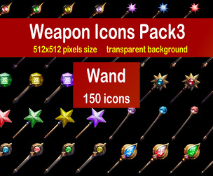 Weapon Icons Pack3 - Wand