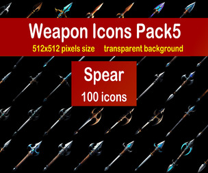 Weapon Icons Pack5 - Spear