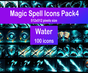 Magic Spell Icons Pack4 - Water