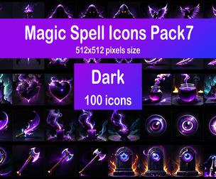 Magic Spell Icons Pack7 - Dark