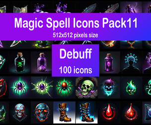 Magic Spell Icons Pack11 - Debuff