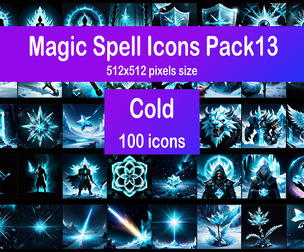 Magic Spell Icons Pack13 - Cold