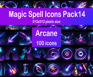 Magic Spell Icons Pack14 - Arcane