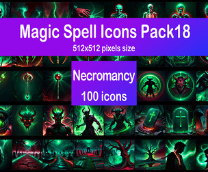 Magic Spell Icons Pack18 - Necromancy