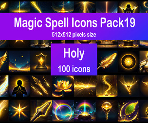 Magic Spell Icons Pack19 - Holy