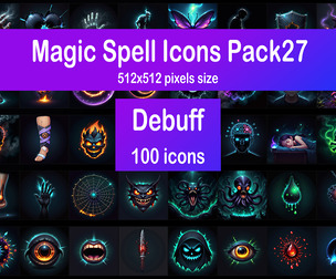 Magic Spell Icons Pack27 - Debuff